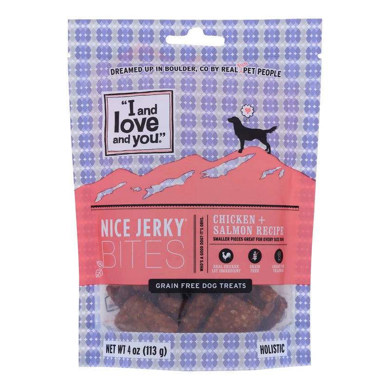 I Love You & You - 100% Organic Chicken/Salmon Jerky Bites