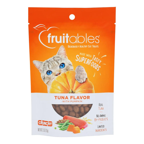 Fruitables Organic Cat Treats 2.5 oz Bag Tuna/Pumpkin Flavored